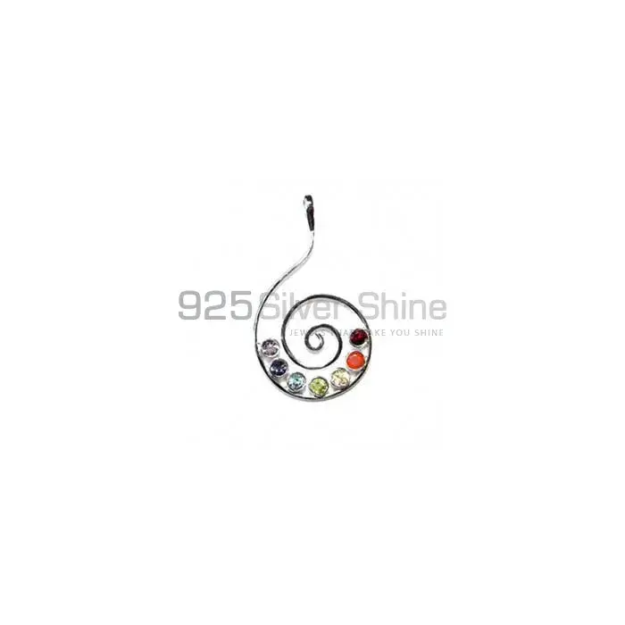 Beautiful Chakra Pendant With Sterling Silver Jewelry SSCP164_2