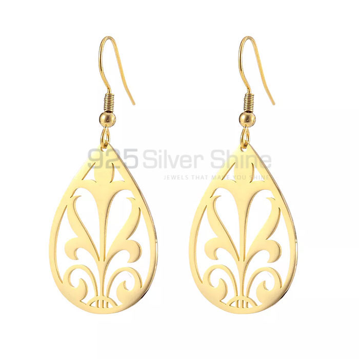 Beautiful Filigree Design Minimalist Dangle Earring In 925 Silver FGME158_0