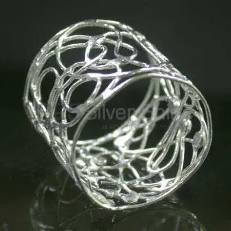 Plain Solid Sterling Silver Rings Jewelry 925SR2504_0