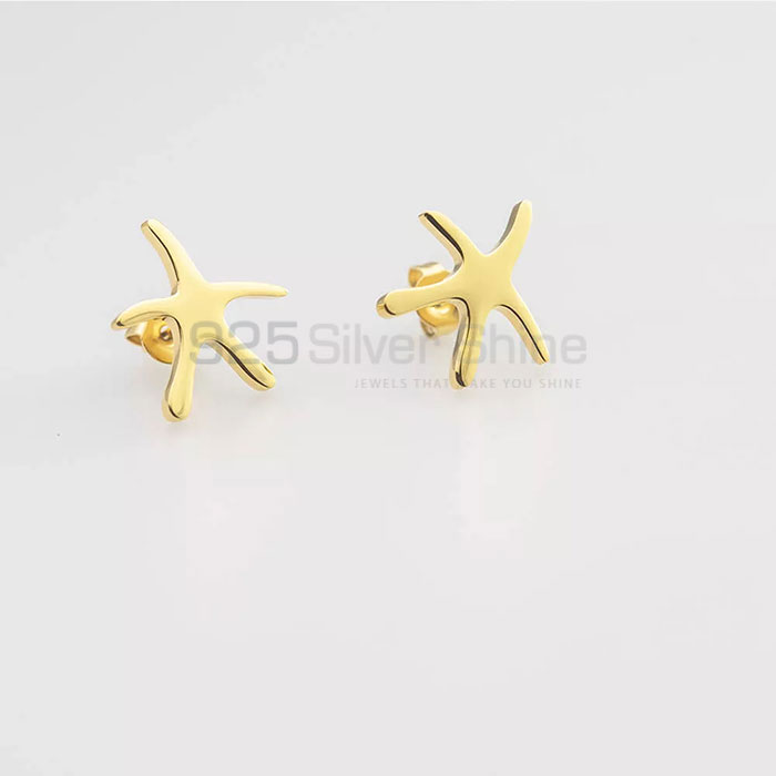 Star Cut Stud Earring In 925 Sterling Silver STME500