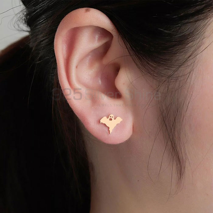 Halloween Stud Earring In Sterling Silver HOME327_3