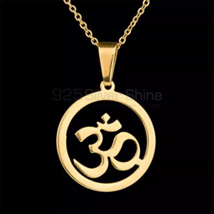 Best Collections Om Symbol Charm Necklace In 925 Silver SMMN568_1