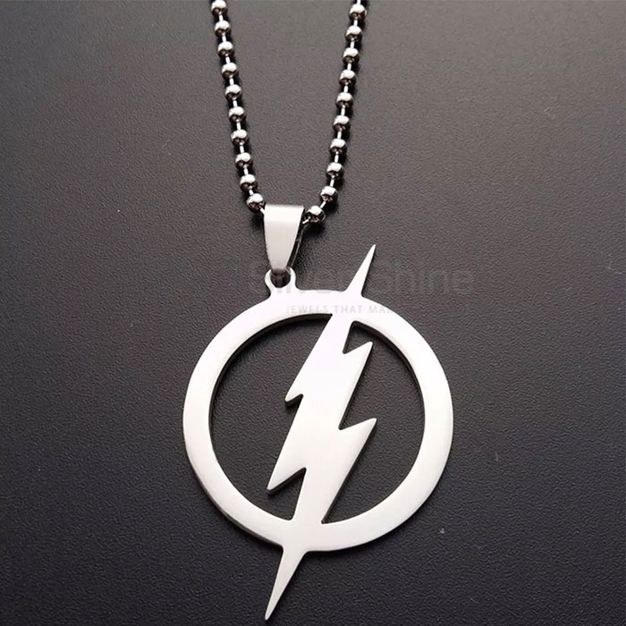 Sterling Silver Lightning Necklace Jewelry LGMN346