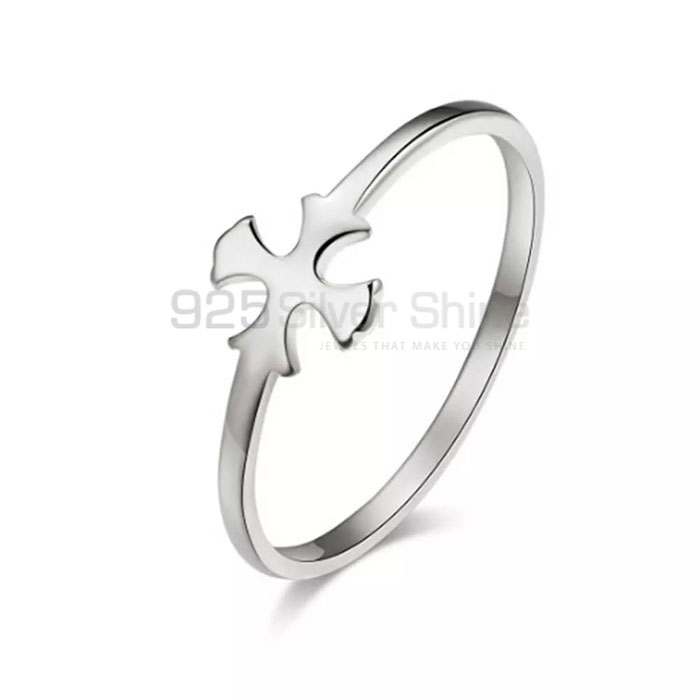 Cross Ring Minimalist Ring In Sterling Silver CRMR78