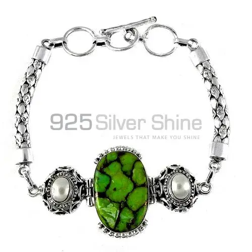 925 Sterling Silver Bracelets In Multi Gemstone Jewelry 925SB347