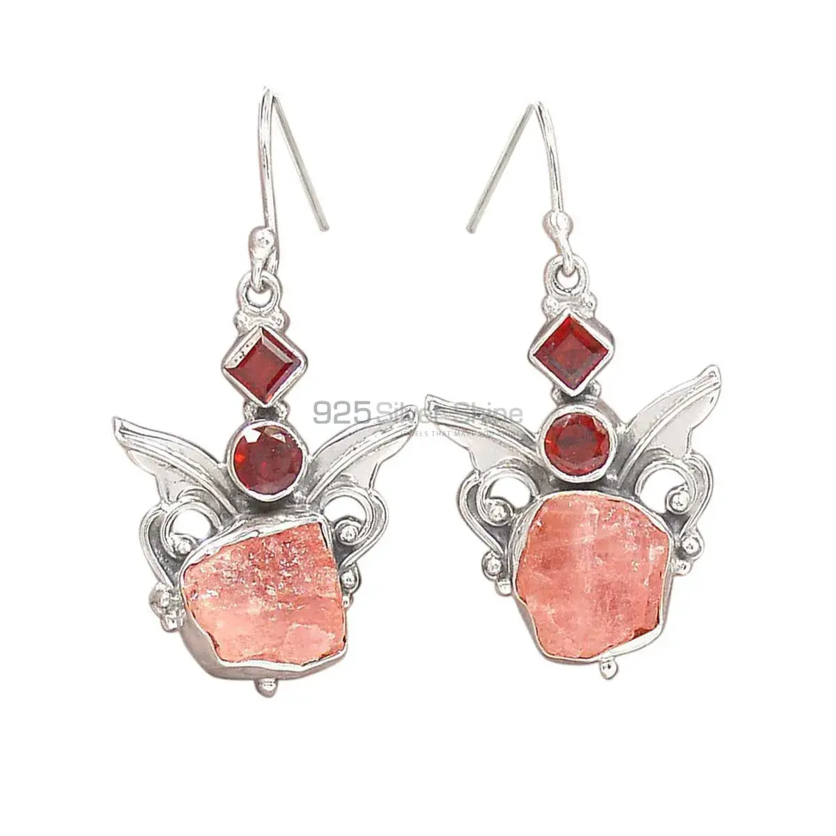 925 Sterling Silver Earrings In Multi Gemstone Jewelry 925SE2621_0
