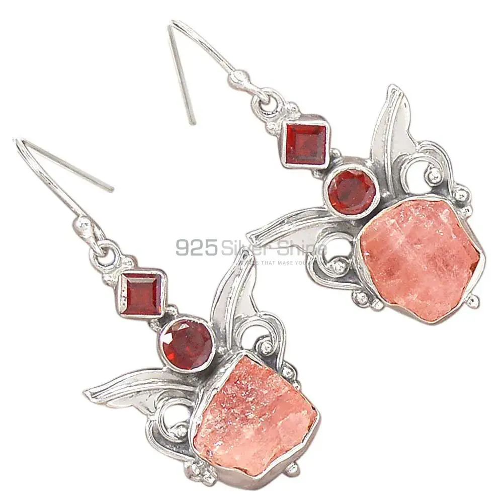 925 Sterling Silver Earrings In Multi Gemstone Jewelry 925SE2621_1