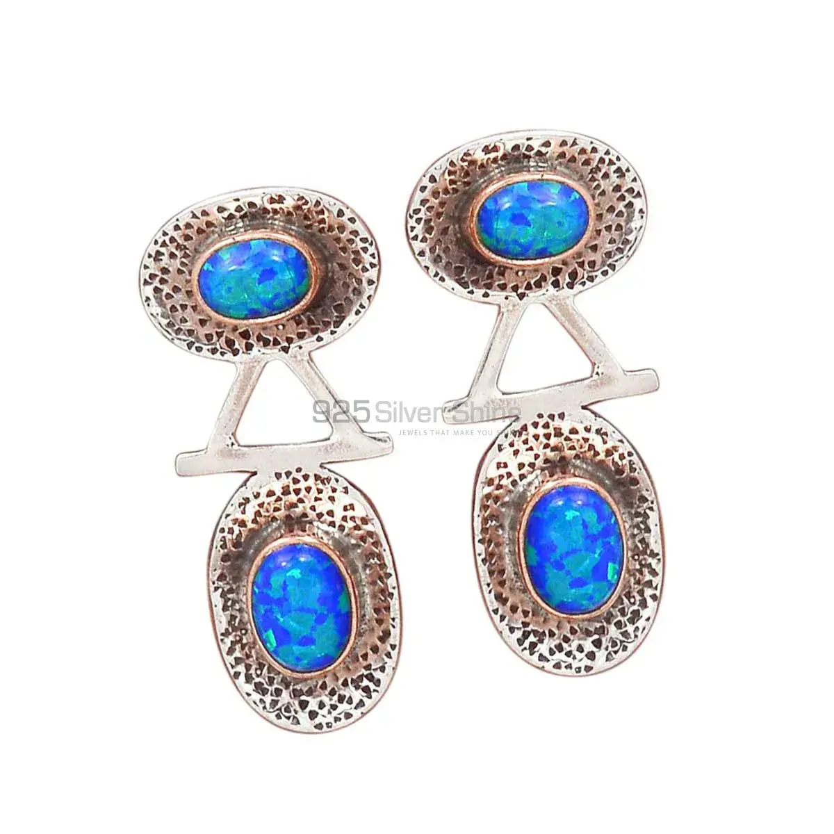 925 Sterling Silver Earrings In Opal Gemstone Jewelry 925SE2147_0
