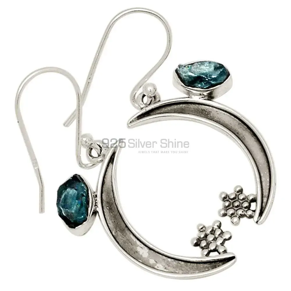 925 Sterling Silver Earrings In Apatite Gemstone Jewelry 925SE679_0