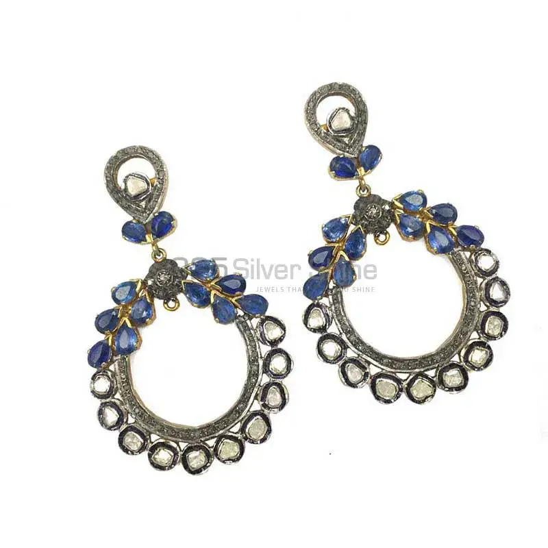 Best Design 925 Sterling Silver Earrings Wholesaler In Iolite Gemstone Jewelry 925SE1381_0