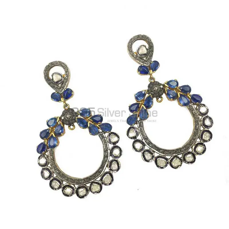 925 Sterling Silver Earrings In Iolite Gemstone Jewelry 925SE1381_1