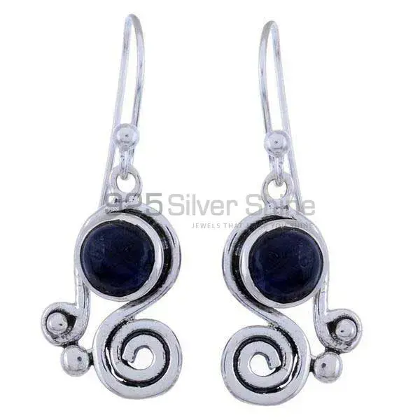 Best Design 925 Sterling Silver Earrings Wholesaler In Lapis Gemstone Jewelry 925SE1223