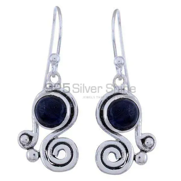 925 Sterling Silver Earrings In Lapis Gemstone Jewelry 925SE1223_0