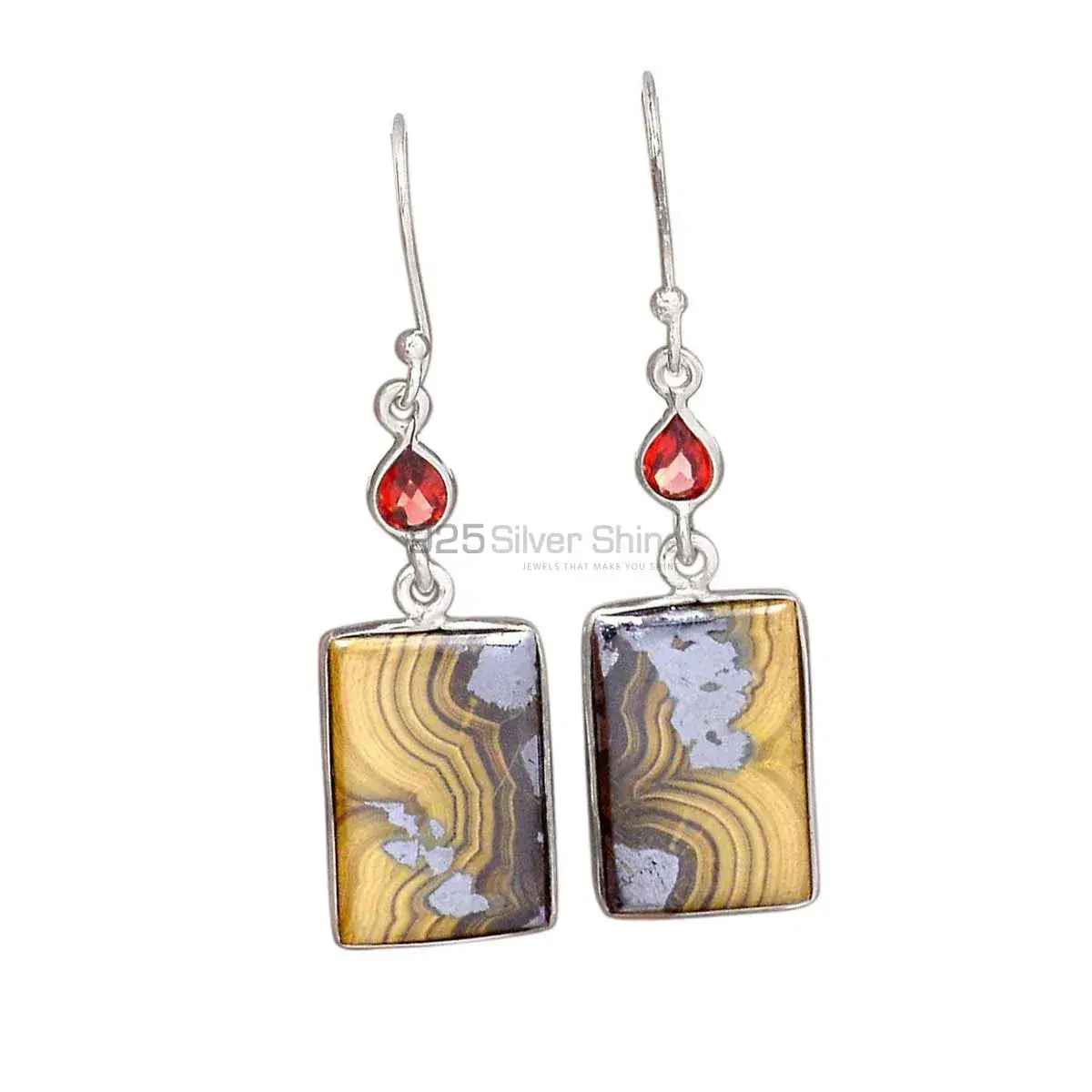 925 Sterling Silver Earrings In Multi Gemstone Jewelry 925SE2791_0