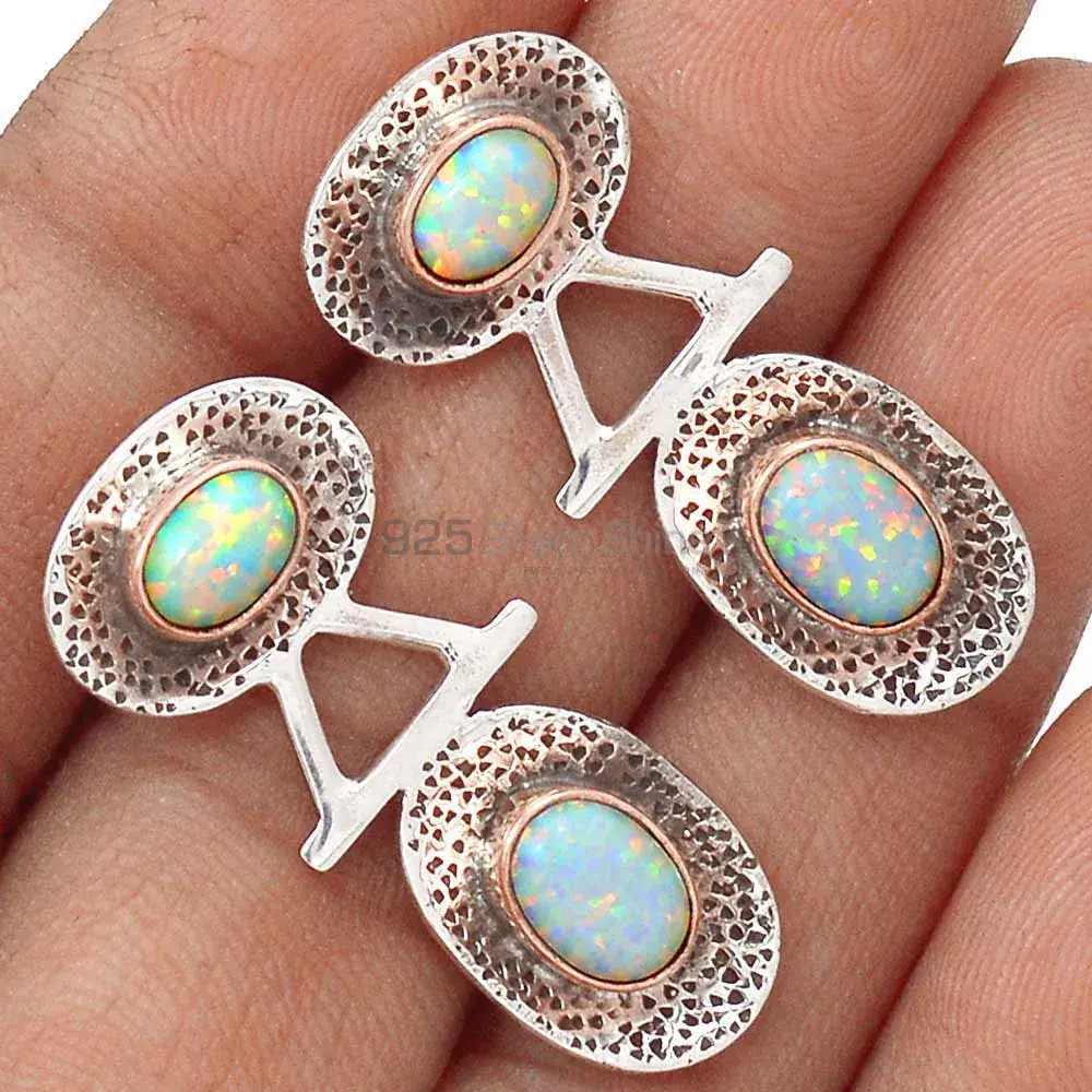 925 Sterling Silver Earrings In Opal Gemstone Jewelry 925SE2157_1