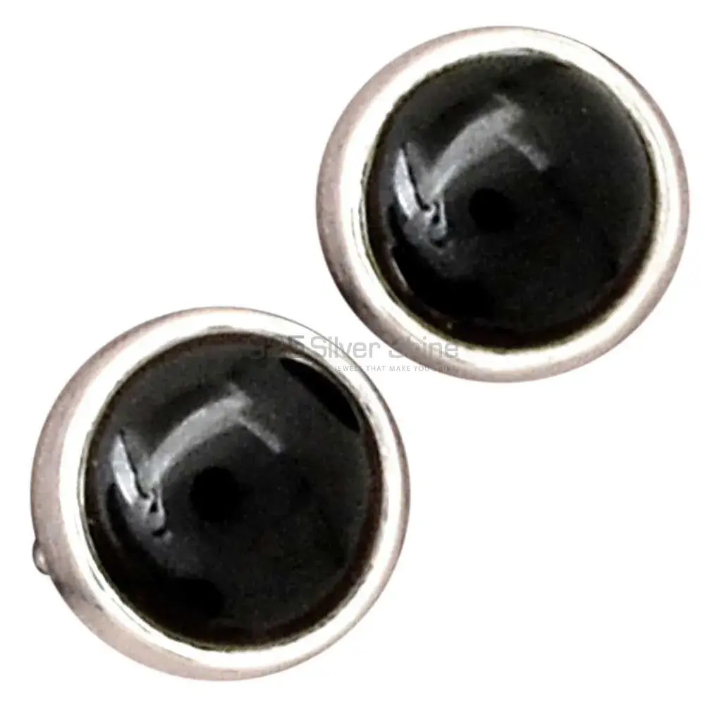 925 Sterling Silver Handmade Earrings In Black Onyx Gemstone Jewelry 925SE2709_7