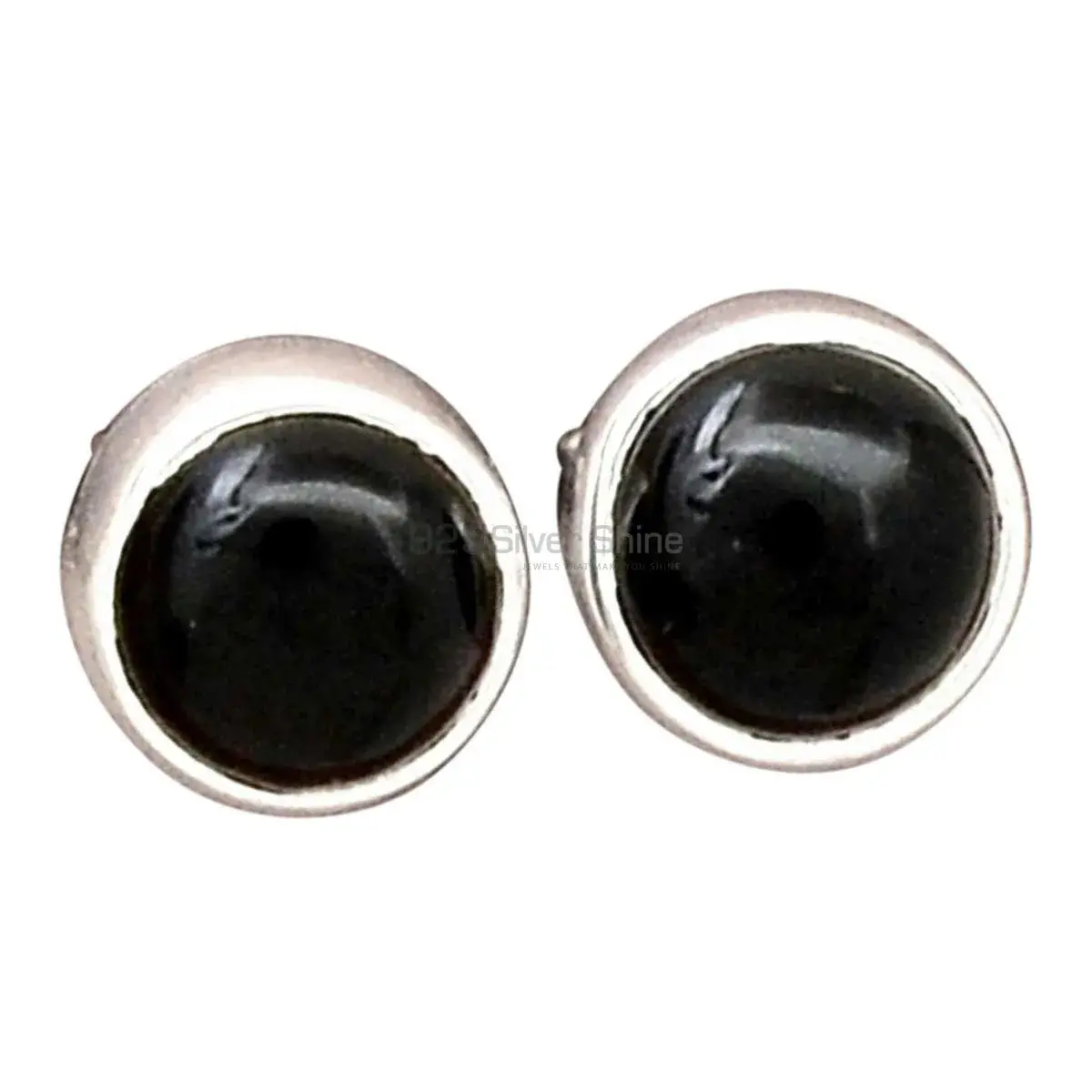Best Design 925 Sterling Silver Handmade Earrings Exporters In Black Onyx Gemstone Jewelry 925SE2709_7