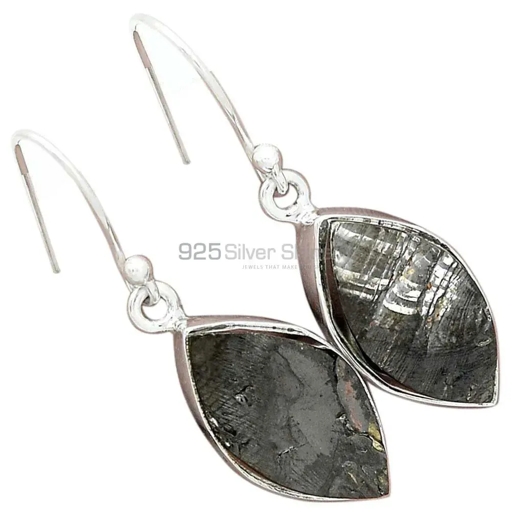 925 Sterling Silver Handmade Earrings In Black Tourmaline Gemstone Jewelry 925SE2562_2