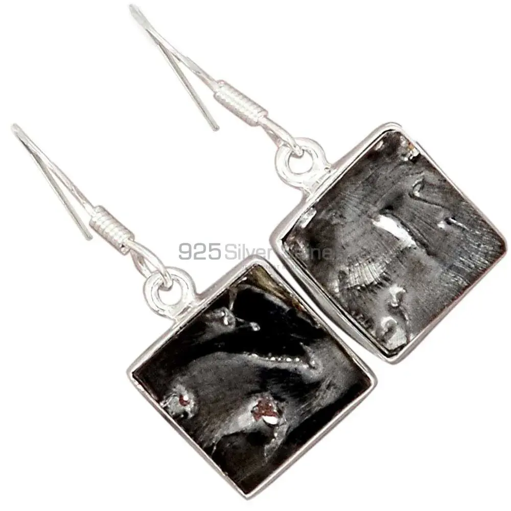 925 Sterling Silver Handmade Earrings In Black Tourmaline Gemstone Jewelry 925SE2562_6