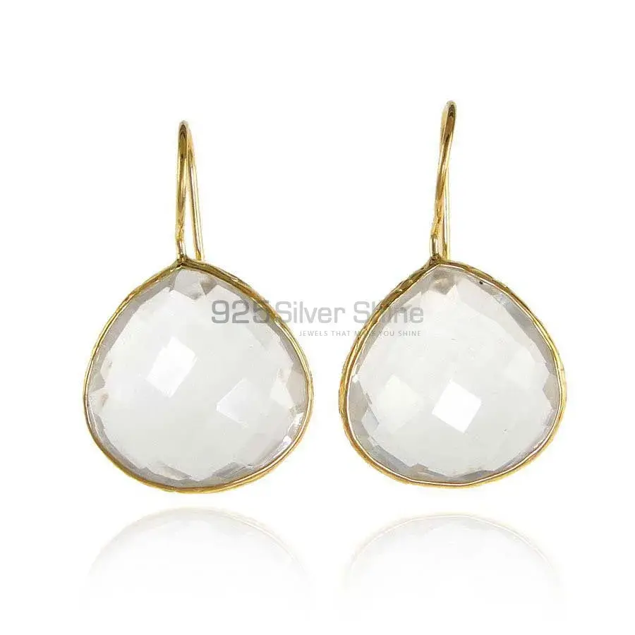 925 Sterling Silver Handmade Earrings In Crystal Gemstone Jewelry 925SE1987_0