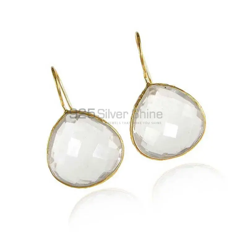 925 Sterling Silver Handmade Earrings In Crystal Gemstone Jewelry 925SE1987_1