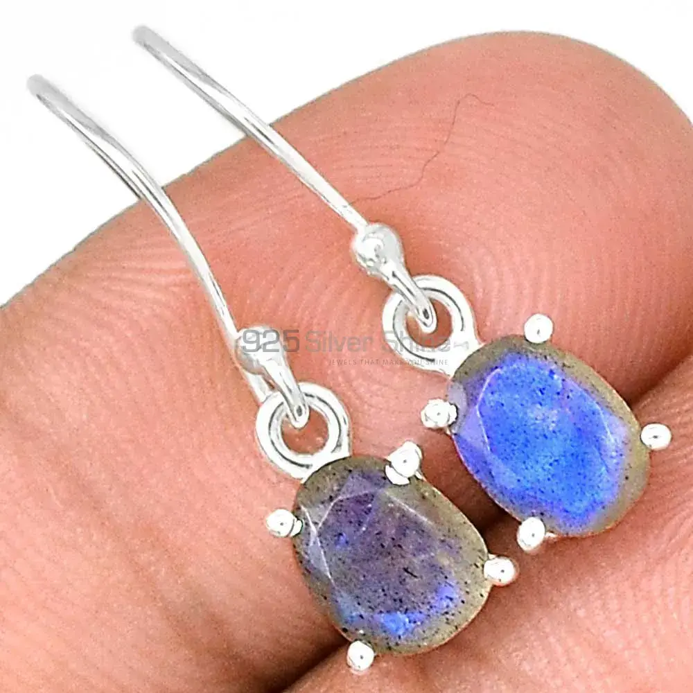 925 Sterling Silver Handmade Earrings In Labradorite Gemstone Jewelry 925SE2246_1