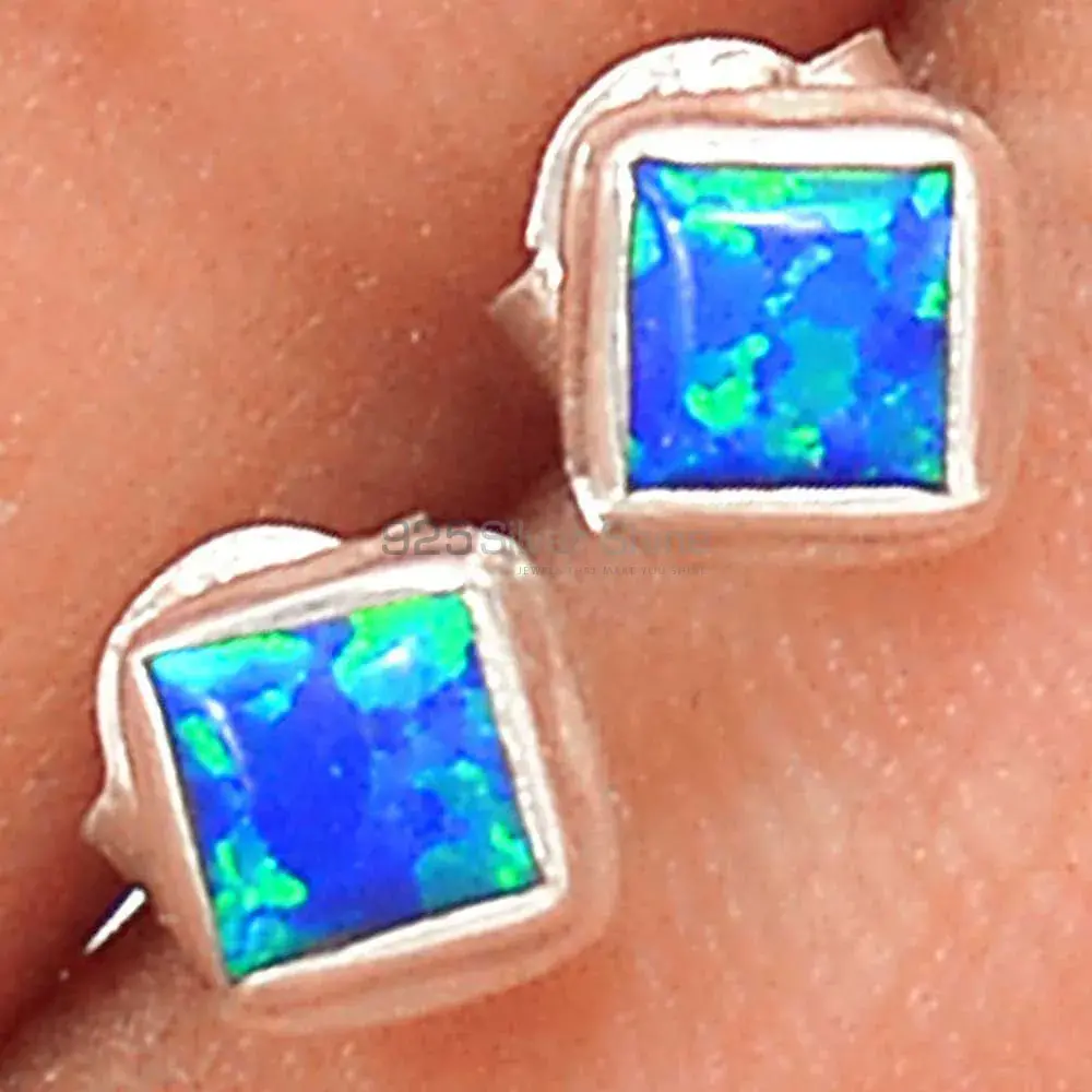 925 Sterling Silver Handmade Earrings In Opal Gemstone Jewelry 925SE2801_0