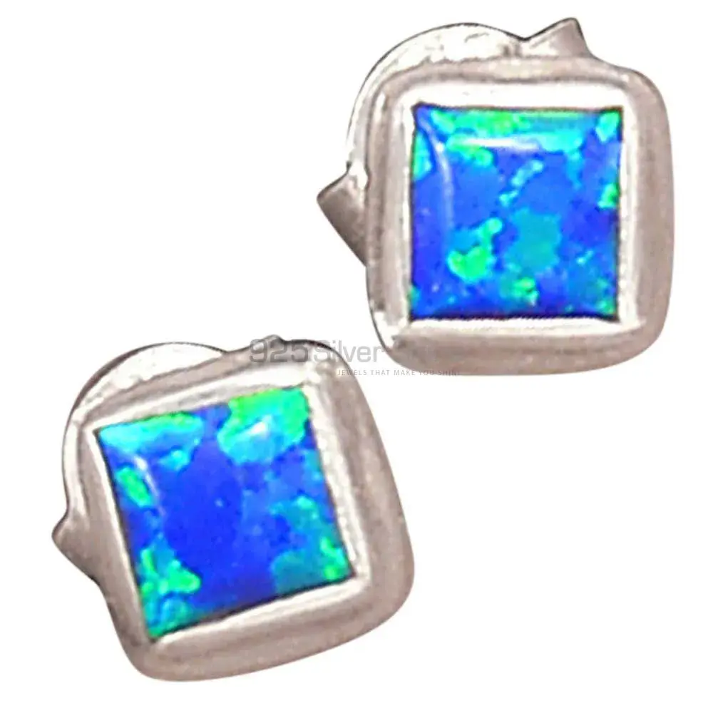 925 Sterling Silver Handmade Earrings In Opal Gemstone Jewelry 925SE2801_1