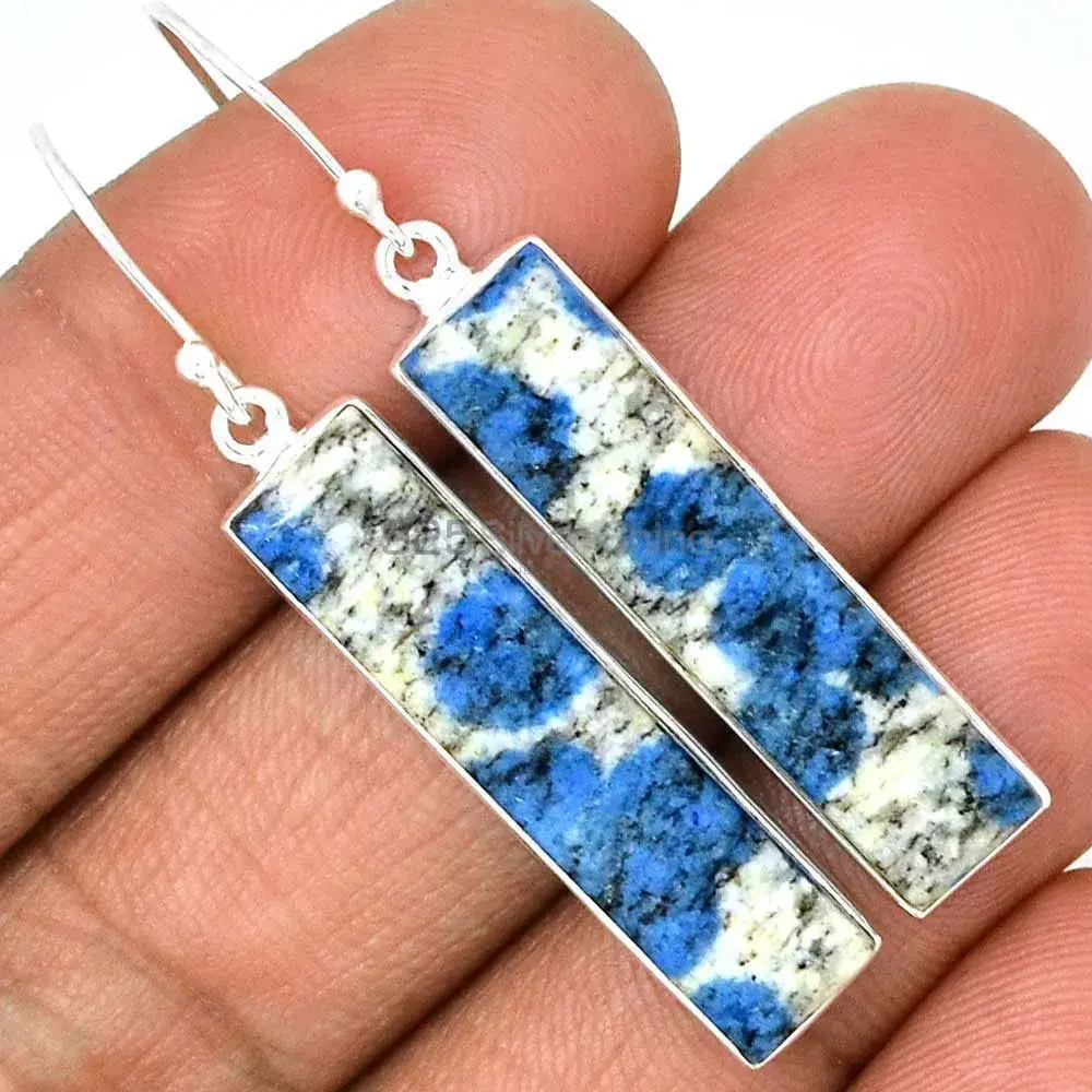 925 Sterling Silver Handmade Earrings In K2 Gemstone Jewelry 925SE2231_1
