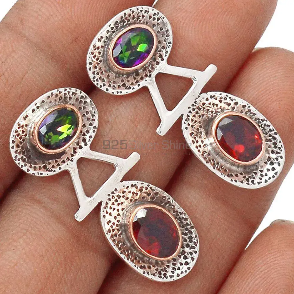 Best Design 925 Sterling Silver Handmade Earrings Manufacturer In Multi Gemstone Jewelry 925SE2152_0