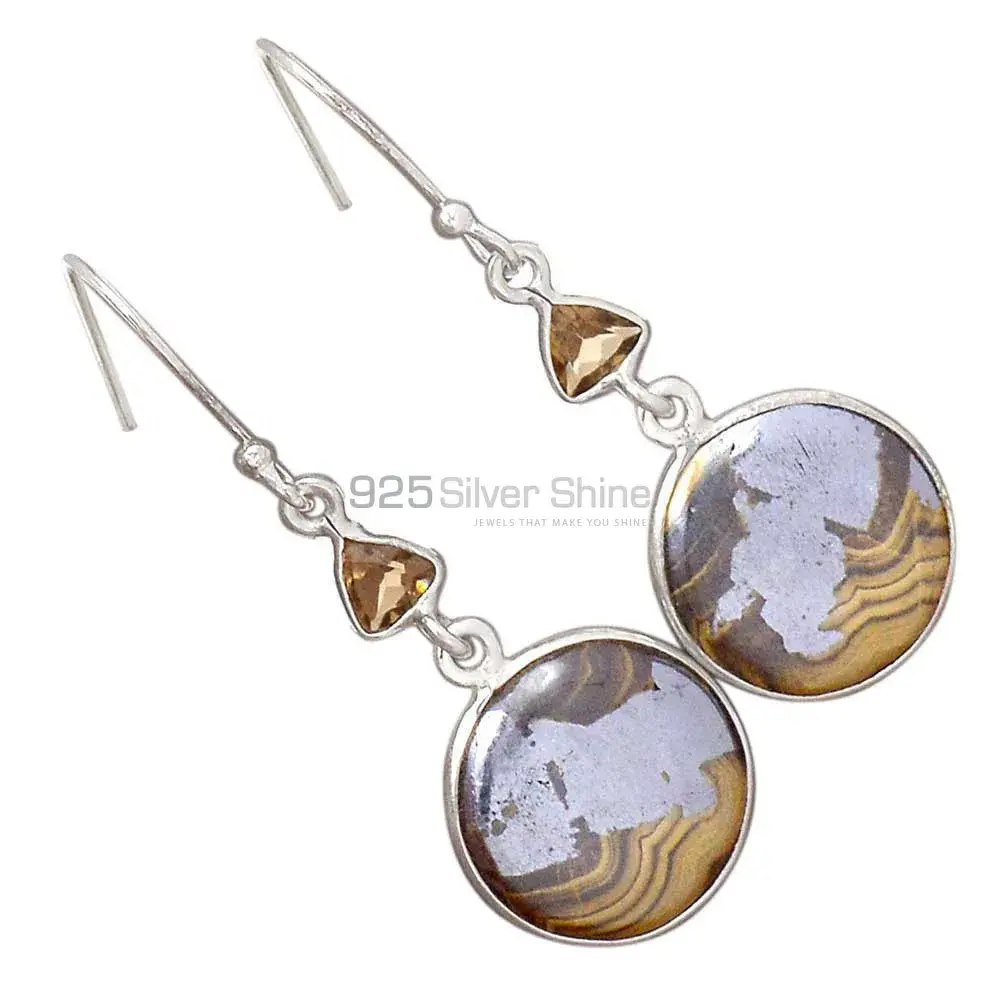 925 Sterling Silver Handmade Earrings In Multi Gemstone Jewelry 925SE2786_4