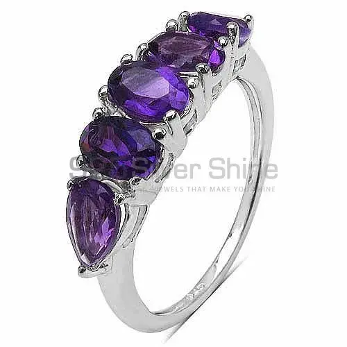 925 Sterling Silver Handmade Rings In Amethyst Gemstone Jewelry 925SR3263_2