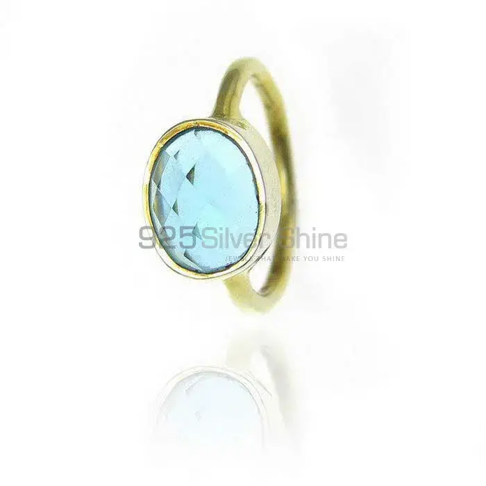 Best Design 925 Sterling Silver Handmade Rings Exporters In Blue Topaz Gemstone Jewelry 925SR3815_0