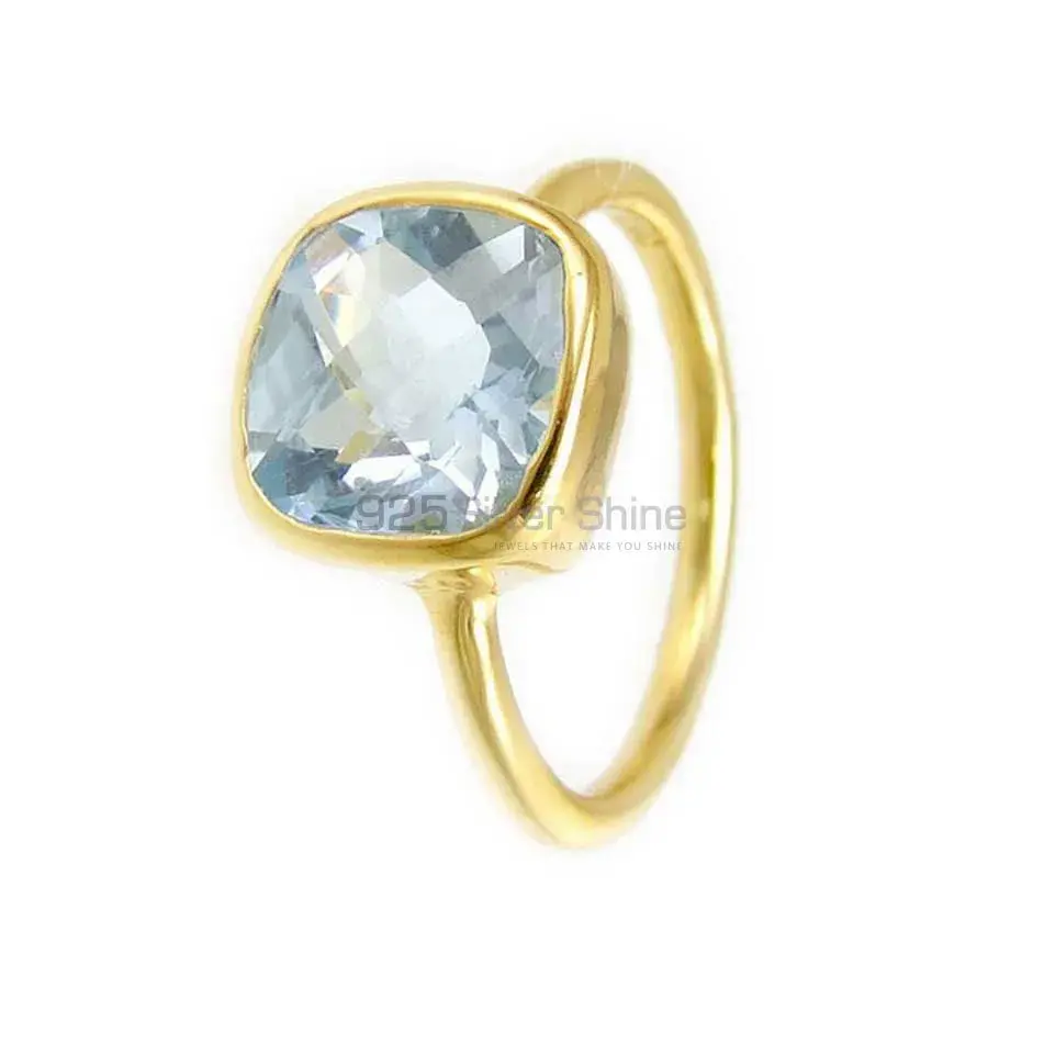 Best Design 925 Sterling Silver Handmade Rings Exporters In Blue Topaz Gemstone Jewelry 925SR3815_3