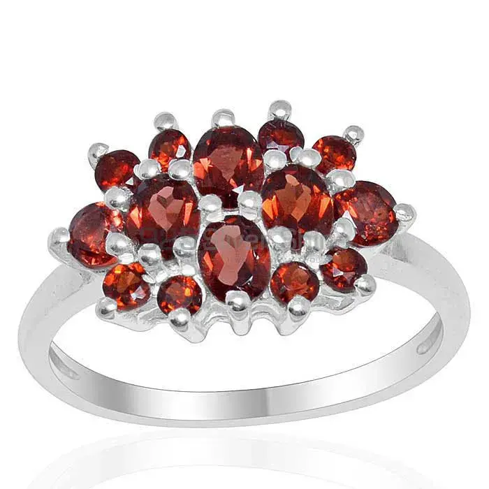 Best Design 925 Sterling Silver Handmade Rings Exporters In Garnet Gemstone Jewelry 925SR1671