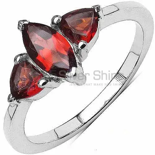 925 Sterling Silver Handmade Rings In Garnet Gemstone Jewelry 925SR3090_0