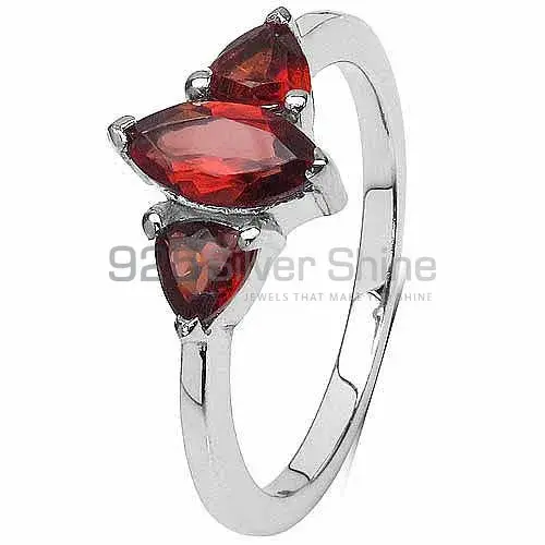 Best Design 925 Sterling Silver Handmade Rings Exporters In Garnet Gemstone Jewelry 925SR3090_1