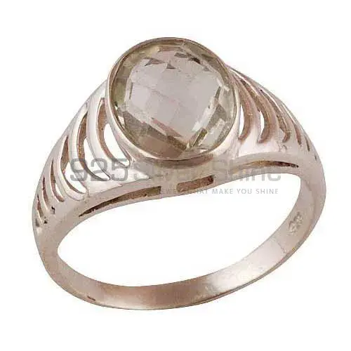 Green Amethyst Sterling Silver Rings 925SR3579