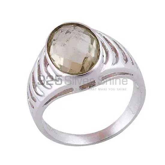 Green Amethyst Sterling Silver Rings 925SR3579_1