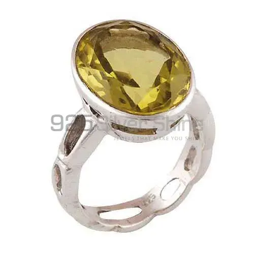 Best Design 925 Sterling Silver Handmade Rings Exporters In Lemon Topaz Gemstone Jewelry 925SR3930
