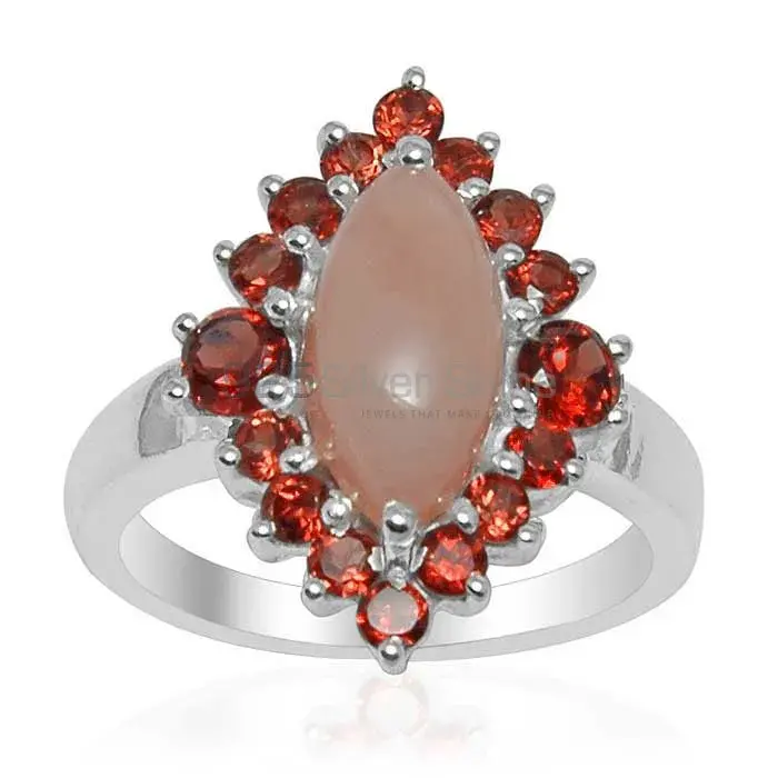 Best Design 925 Sterling Silver Handmade Rings Exporters In Multi Gemstone Jewelry 925SR1513