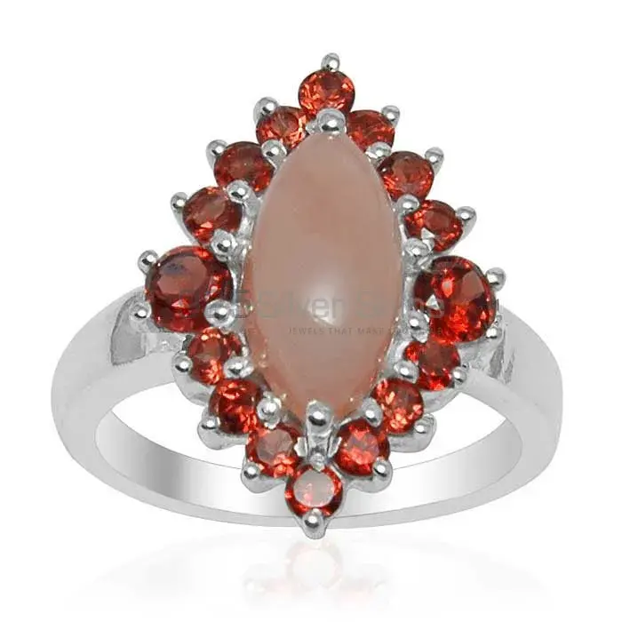 925 Sterling Silver Handmade Rings In Multi Gemstone Jewelry 925SR1513_0