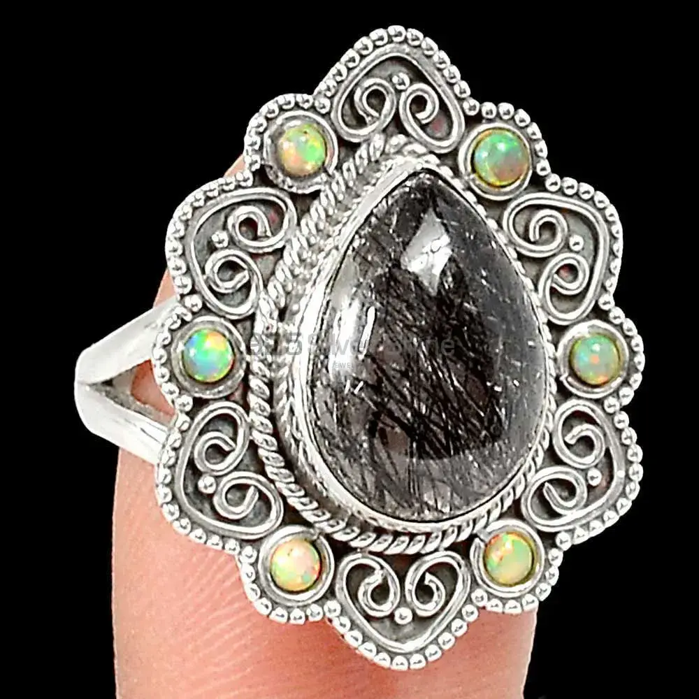 925 Sterling Silver Handmade Rings In Multi Gemstone Jewelry 925SR2212_1