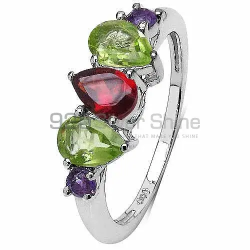Best Design 925 Sterling Silver Handmade Rings Exporters In Multi Gemstone Jewelry 925SR3342_1