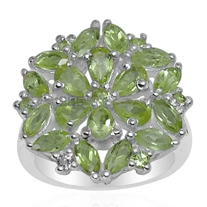 Best Design 925 Sterling Silver Handmade Rings Exporters In Peridot Gemstone Jewelry 925SR1592