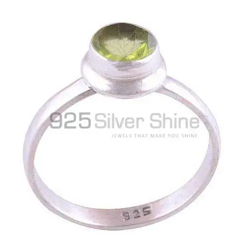 Handmade Peridot Gemstone Silver Rings 925SR3500_0