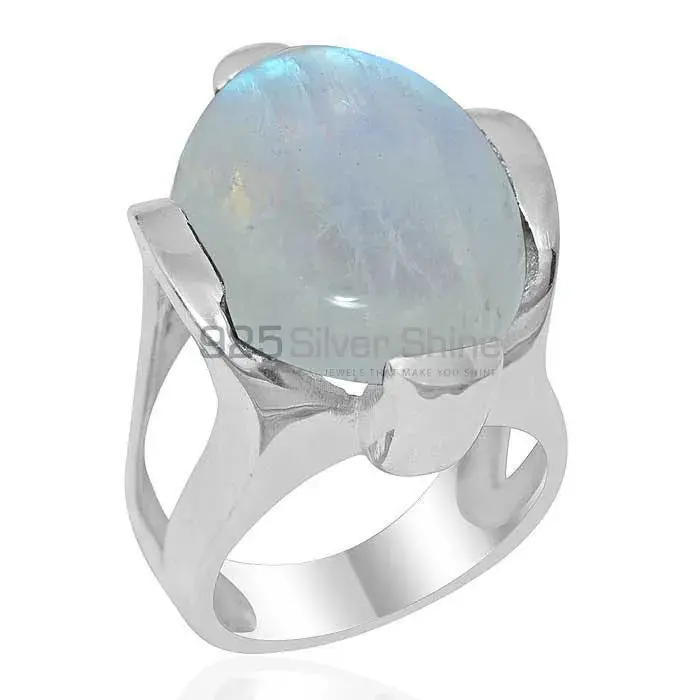 Best Design 925 Sterling Silver Handmade Rings Exporters In Rainbow Moonstone Jewelry 925SR1896