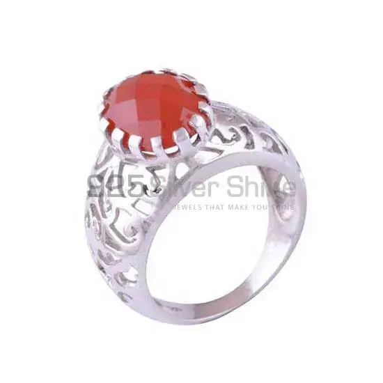 Best Design 925 Sterling Silver Handmade Rings Manufacturer In Carnelian Gemstone Jewelry 925SR3485_0
