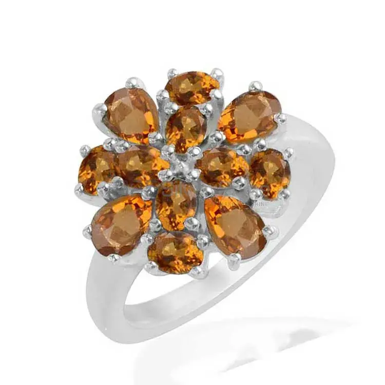 Best Design 925 Sterling Silver Handmade Rings Manufacturer In Citrine Gemstone Jewelry 925SR1735_0