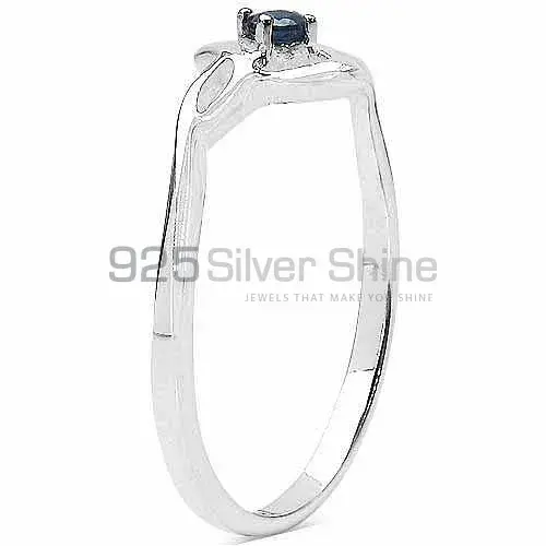 Best Design 925 Sterling Silver Handmade Rings Manufacturer In Dyed Blue Sapphire Gemstone Jewelry 925SR3248_0